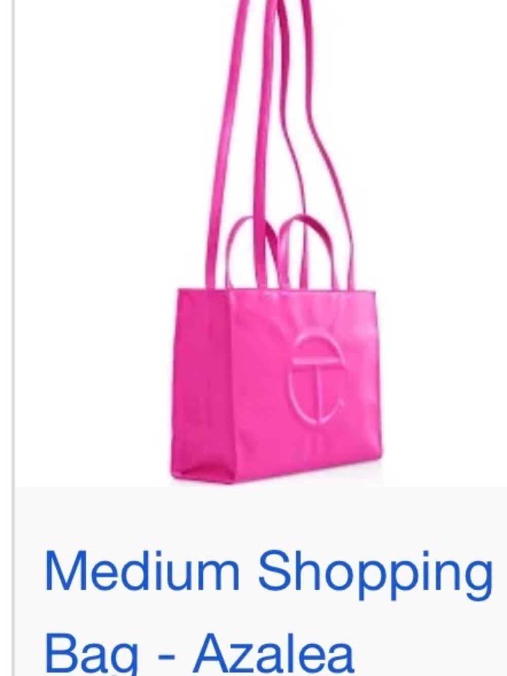Medium Azalea Pink Shopping Bag
